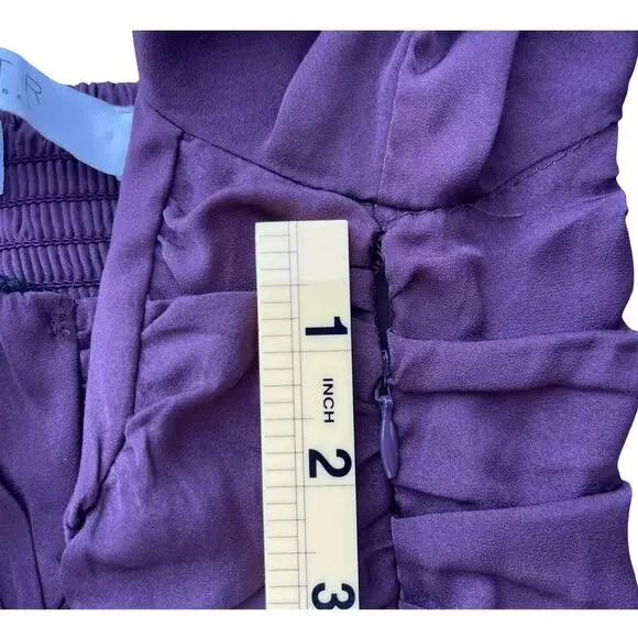 ASTR The Label Mardi Long Sleeve Ruched Mini Dress in Eggplant Purple - Small - Picture 12 of 15